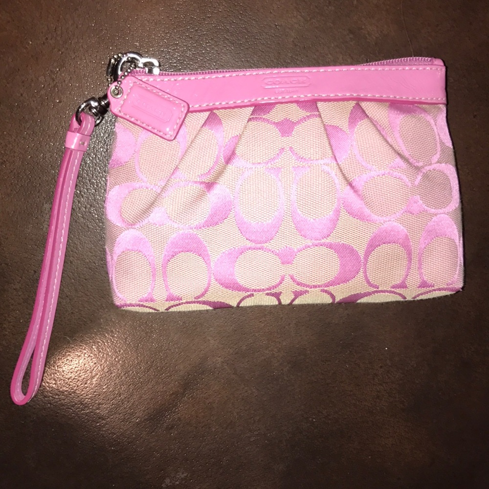 Light Pink Coach Wristlet